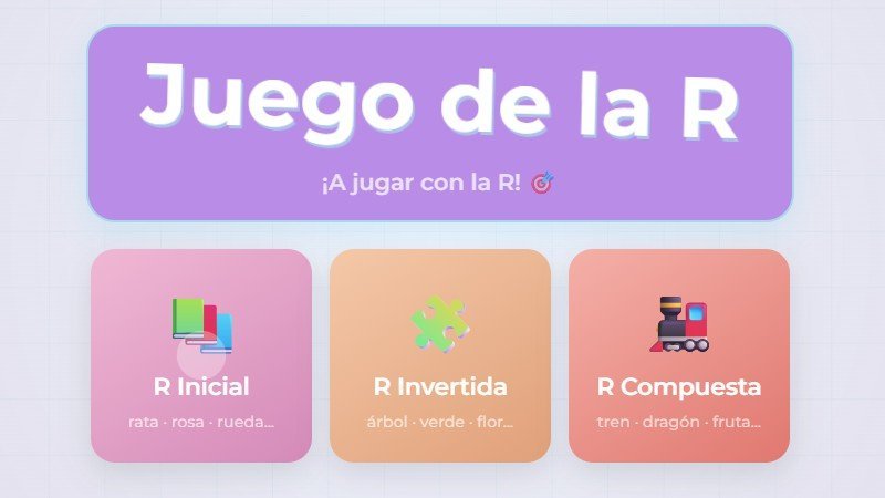 Juego de la R – articulación fonológica
